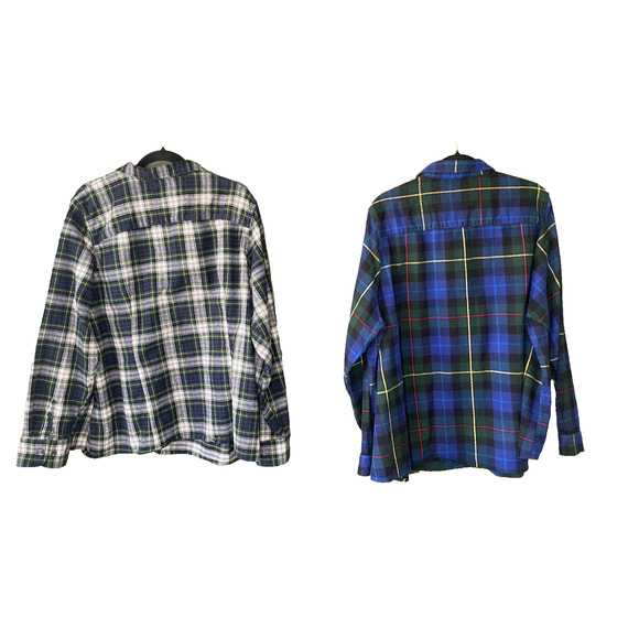 2 LL Bean Plaid Shirts Womens 2X* Nature Outdoor Gorpcore Long Sleeve Flannels - Picture 2 of 12
